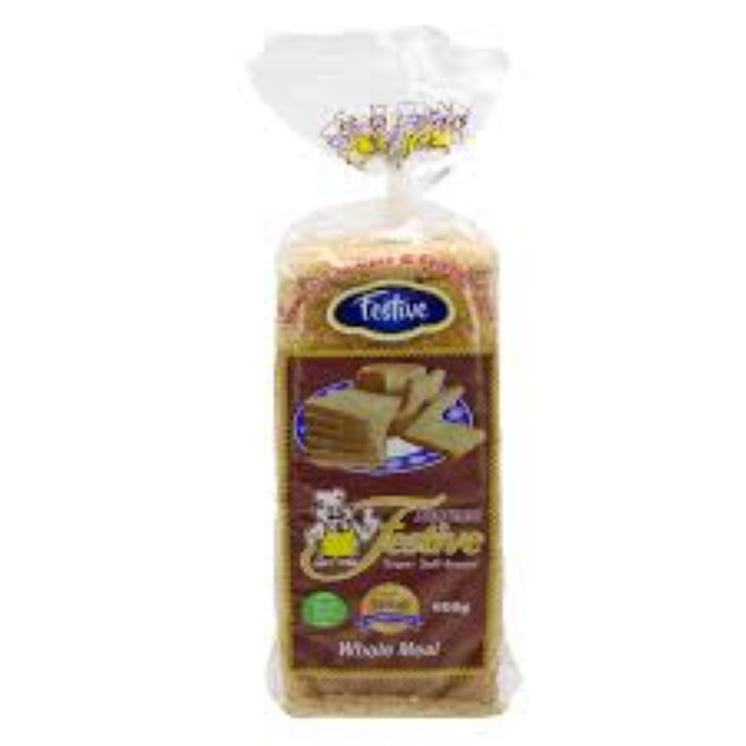 FESTIVE WHOLE MEAL BROWN BREAD 600G
